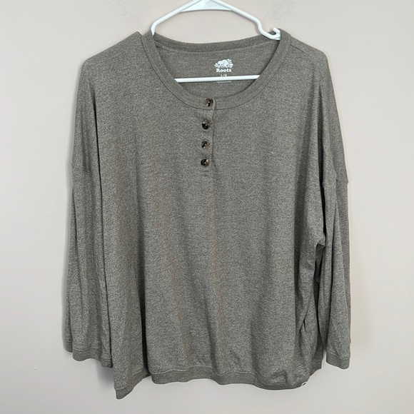 Roots l Long Sleeve Grey Top - Picture 1 of 4